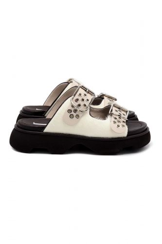 Jeannot mule Blanc