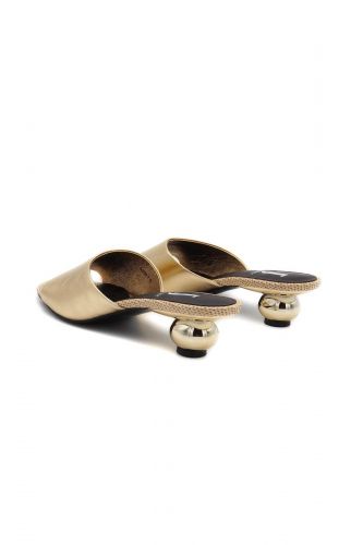 Mules dorées JEANNOT | Marine