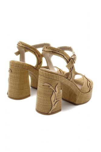 Sandales en raphia naturel JEANNOT | Marine