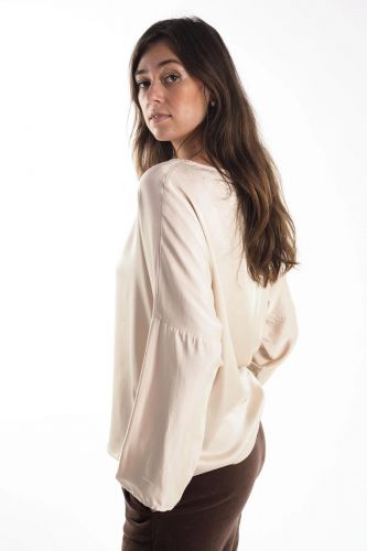 Blouse écru soyeuse JEFF | MARINE Auvelais