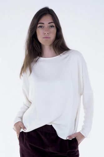 Blouse soyeuse écru JEFF | Marine