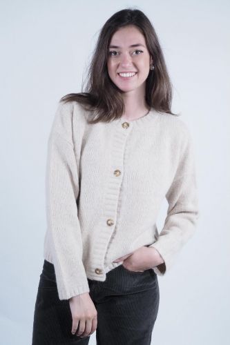 Cardigan beige JEFF | Marine