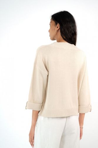 Cardigan beige JEFF | Marine