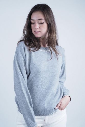 Pull gris JEFF | Marine