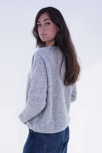 Pull en maille gris JEFF | Marine