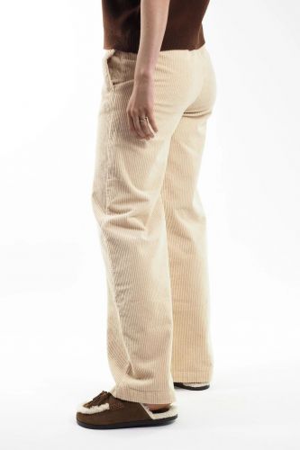 Pantalon en velours côtelé écru JEFF | MARINE Auvelais