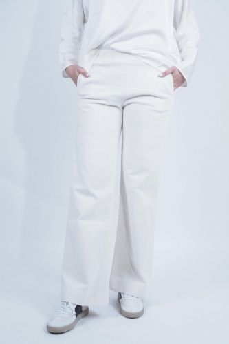 Pantalon en velours blanc JEFF | Marine