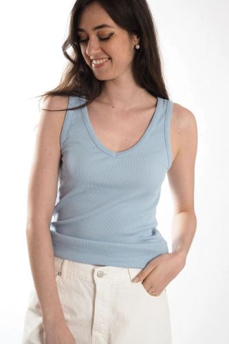 Tank top bleu ciel JEFF | Marine