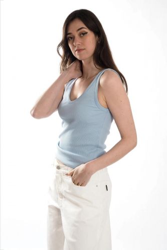 Tank top bleu ciel JEFF | Marine