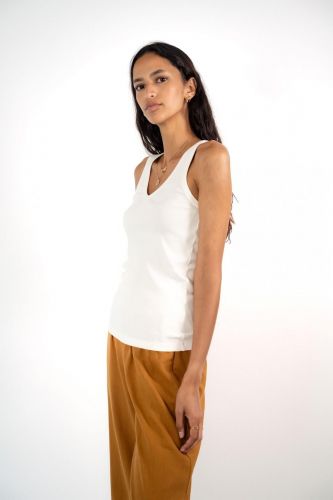 Tank top blanc JEFF | Marine