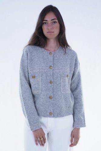 Jeff cardigan Gris