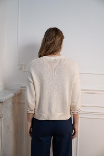 Cardigan écru JEFF | Marine