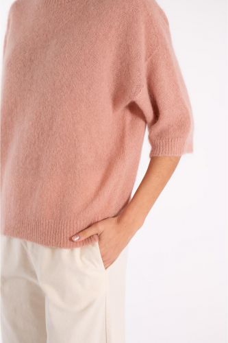 Pull en maille vieux rose JEFF | Marine