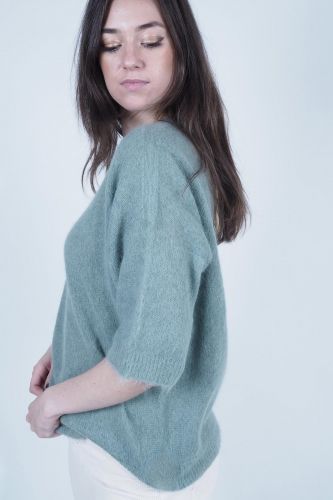 Pull en maille vert JEFF | Marine