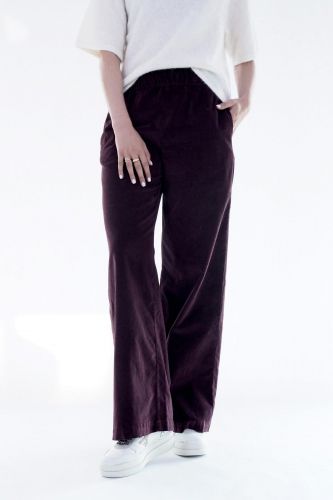 Pantalon en velours bordeau xJEFF | Marine