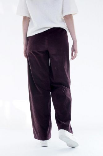 Pantalon en velours bordeau xJEFF | Marine