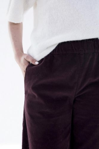 Pantalon en velours bordeau xJEFF | Marine
