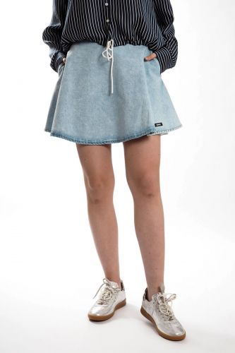 Jupe patineuse denim JOHNY | Marine