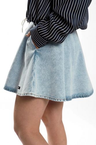 Jupe patineuse denim JOHNY | Marine