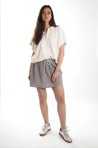 Polo blanc JOHNY | Marine