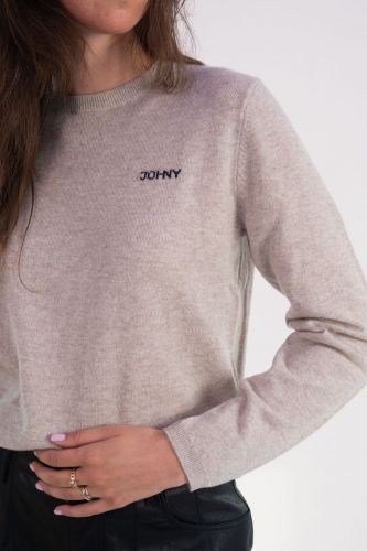 Pull beige en cashmere JOHNY | Marine