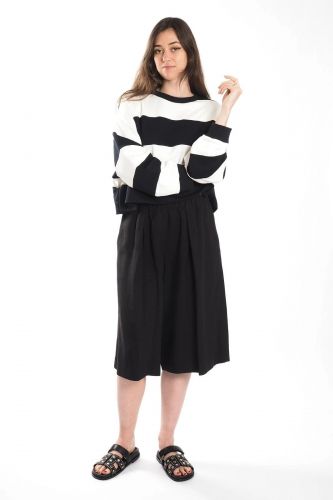 Sweat rayures bleu et blanc 8PM | Marine