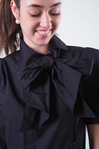 Chemise noire à nœud KARL LAGERFELD - Femme | Marine