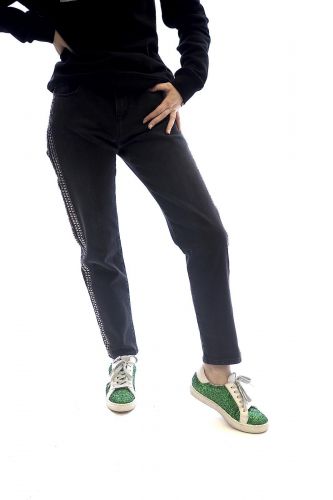 Karl Lagerfeld pantalon Gris femmes (KL-Jeans clous - 1102 jeans gris côté clous) - Marine | Much more than shoes
