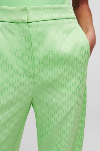 Pantalon monogrammé vert pomme KARL LAGERFELD | Marine