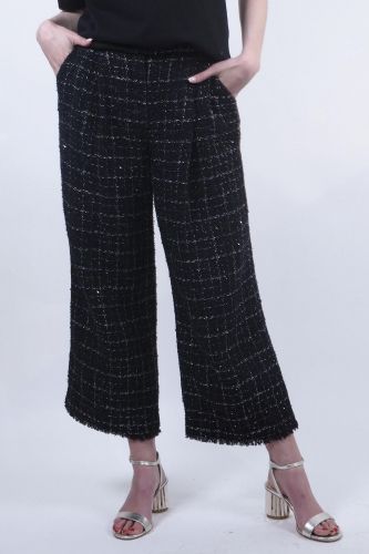 Pantalon en tweed noir KARL LAGERFELD | Marine