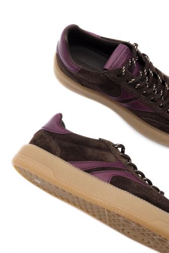 Baskets en daim aubergine à semelle épaisse KENNEL & SCHMENGER | Marine