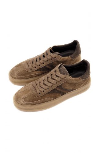 Baskets en daim camel à semelle miel KENNEL & SCHMENGER | Marine