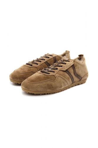 Baskets en daim camel fourrées KENNEL & SCHMENGER | Marine