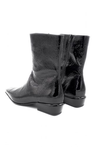 Boots en cuir vernis noir KENNEL & SCHMENGER | Marine