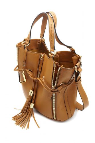 Sac Premier Flirt camel multi-zips LANCEL | Marine