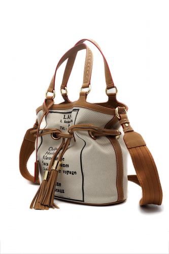 Sac Premier Flirt canvas et cuir camel édition limitée 150 ans LANCEL | Marine