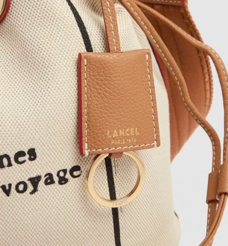 Sac Premier Flirt canvas et cuir camel édition limitée 150 ans LANCEL | Marine