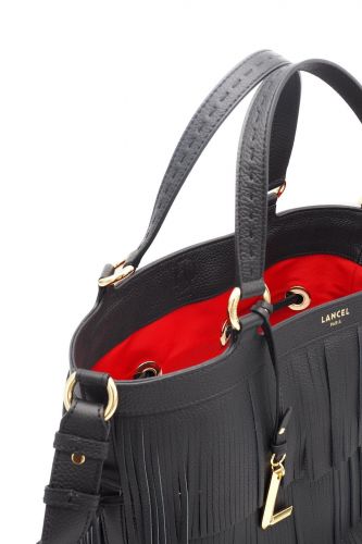 Sac Premier Flirt noir frangé édition limitée 150 ans LANCEL | Marine