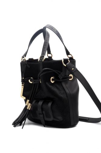 Sac Premier Flirt effet poil avec poche avant édition limitée 150 ans LANCEL | Marine
