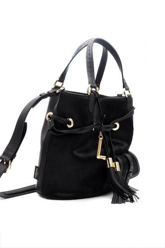 Sac Premier Flirt effet poil avec poche avant édition limitée 150 ans LANCEL | Marine