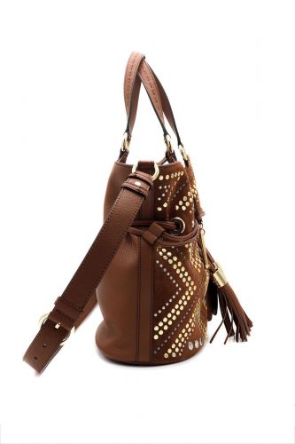 Sac Premier Flirt brique à rivets dorés édition limitée 150 ans LANCEL | Marine
