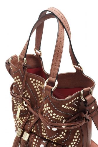 Sac Premier Flirt brique à rivets dorés édition limitée 150 ans LANCEL | Marine