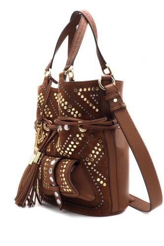 Sac Premier Flirt brique à rivets dorés édition limitée 150 ans LANCEL | Marine