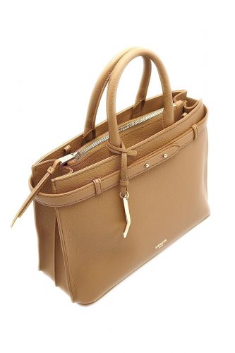 Sac en cuir camel LANCEL | Marine