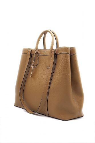 Grand sac cabas en cuir camel LANCEL | Marine