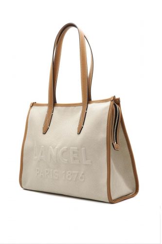 Lancel sac Camel femmes (Jour Big shopper + lanière tissus - A14028 shopper camel) - Marine | Much more than shoes