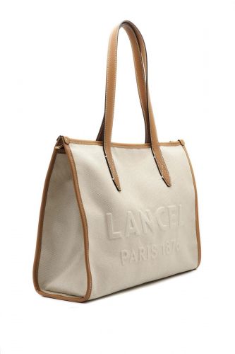 Lancel sac Camel femmes (Jour Big shopper + lanière tissus - A14028 shopper camel) - Marine | Much more than shoes