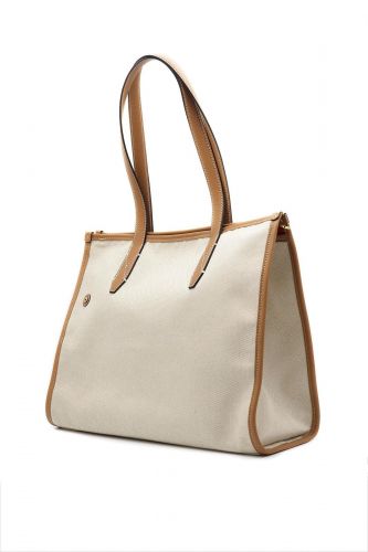 Lancel sac Camel femmes (Jour Big shopper + lanière tissus - A14028 shopper camel) - Marine | Much more than shoes