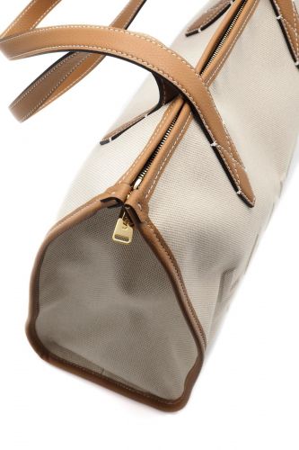 Lancel sac Camel femmes (Jour Big shopper + lanière tissus - A14028 shopper camel) - Marine | Much more than shoes