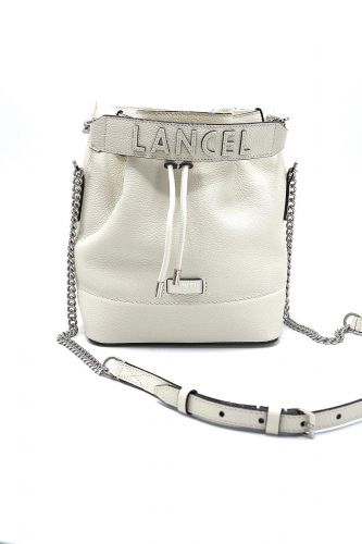 Lancel Sac bandoulière Ecru